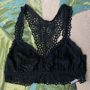 aerie classic boho racerback lace bralette